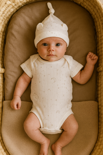 Baby benthe rompertje en mutsje