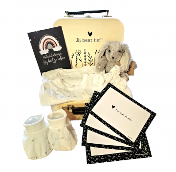 Baby kraamcadeau baby geschenkset koffertje 009