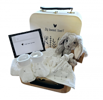 Baby kraamcadeau baby geschenkset koffertje 011