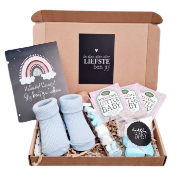 Brievenbus cadeau baby jongen kraamcadeau 01