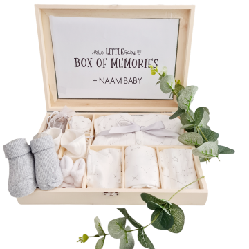 Gepersonaliseerd kraam cadeau baby geschenk cadeau met naam baby 008